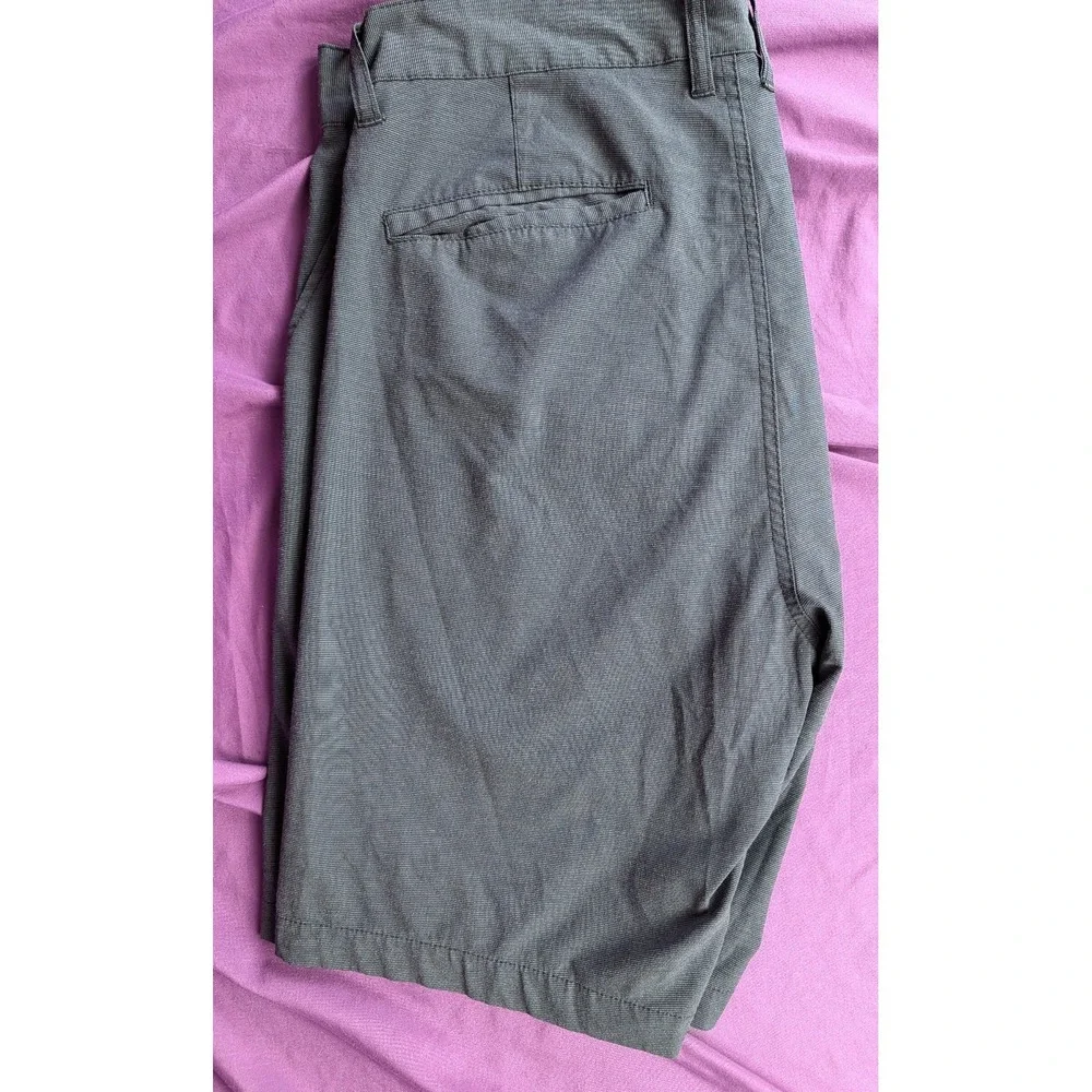 Burnside 360 Hybrid Series 38 Charcoal Gray Classic Boardshort Fine Stripe